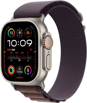 Apple Watch Ultra 2 GPS + Cellular, 49 мм, корпус из титана, ремешок Alpine цвета индиго S/M